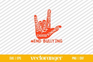 Unity Day End Bullying SVG
