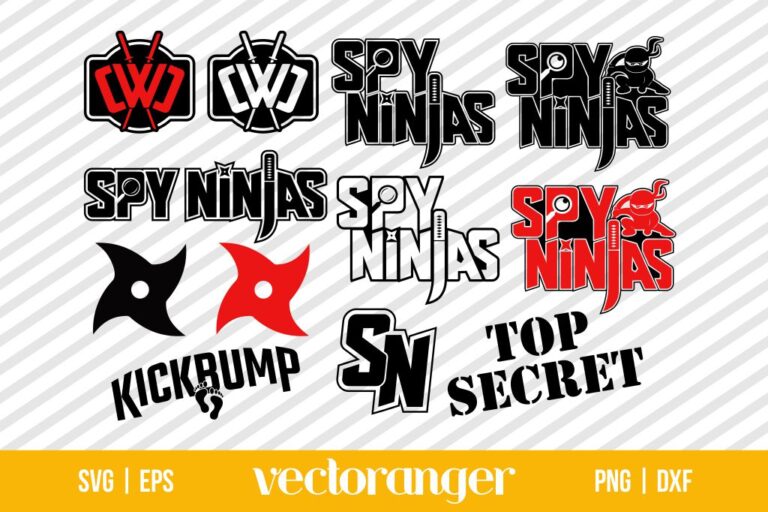 Spy Ninjas Logo SVG Bundle Vectoranger