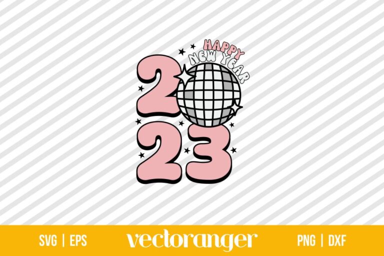 Groovy Disco New Years Svg Vectoranger