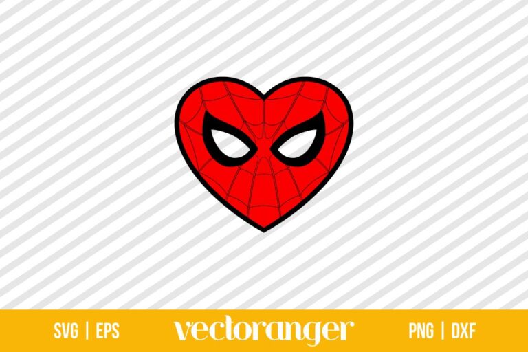 Spiderman Heart SVG Vectoranger