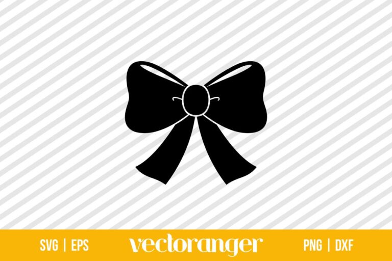Bow Ribbon Silhouette SVG Free Vectoranger