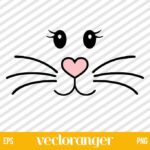Easter Bunny Face SVG Free