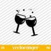 Wine Glass SVG File Free
