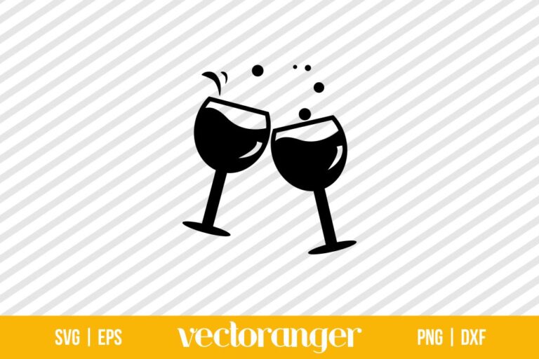 Wine Glass SVG File Free | Vectoranger