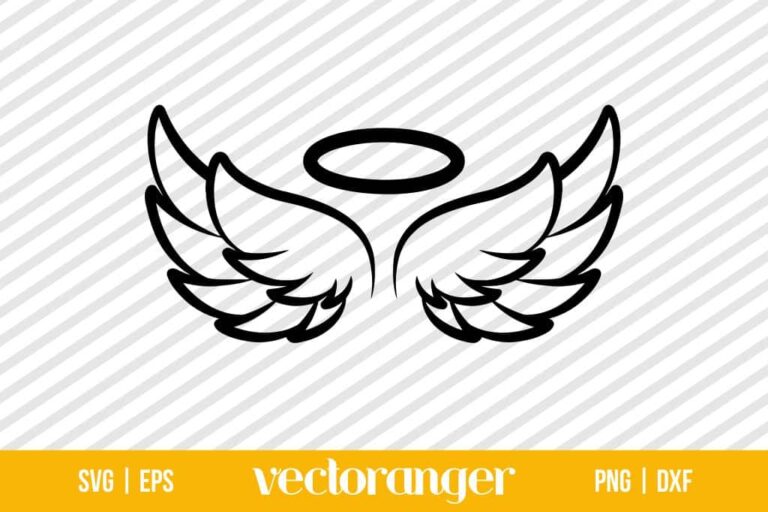 Angel Wings SVG Free | Vectoranger