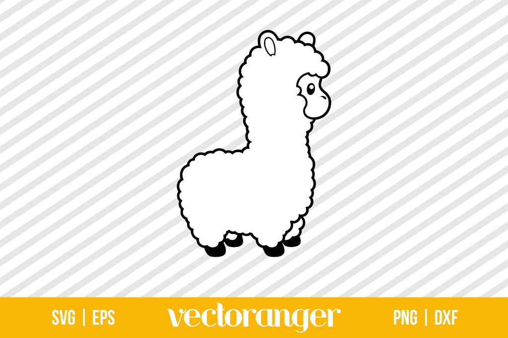 Cute Llama SVG