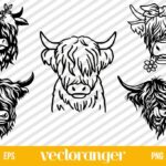 Highland Cow SVG Bundle