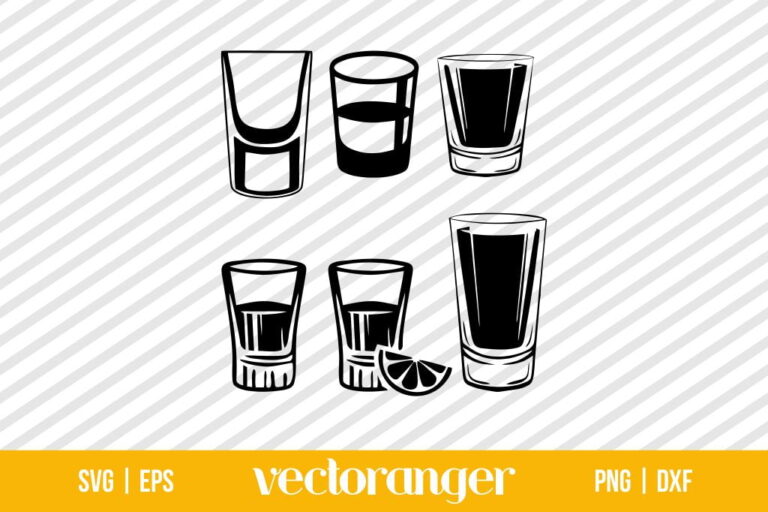 Shot Glass Svg Cut File Vectoranger 9006