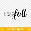 Hello Fall SVG Free