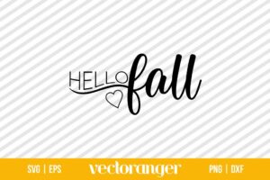 Hello Fall SVG Free