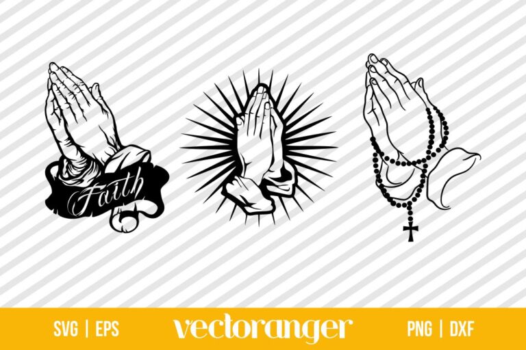 Praying Hands Svg Vectoranger