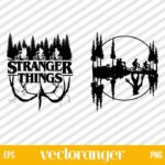 Stranger Things Demogorgon Friends SVG