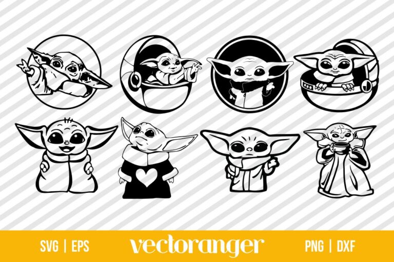 Baby Yoda SVG Bundle | Vectoranger