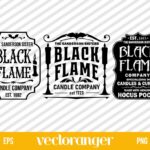 Black Flame Candle Company SVG