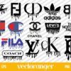 Fashion Brand Drip Logo SVG