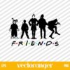 Friends Christmas Movie Characters SVG