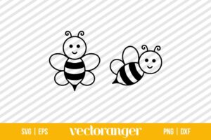 Honey Bee Silhouette SVG