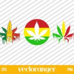 Marijuana Dripping Leaf SVG