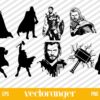 Marvel Thor Silhouette SVG
