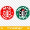 Merry Christmas Coffee Starbucks SVG