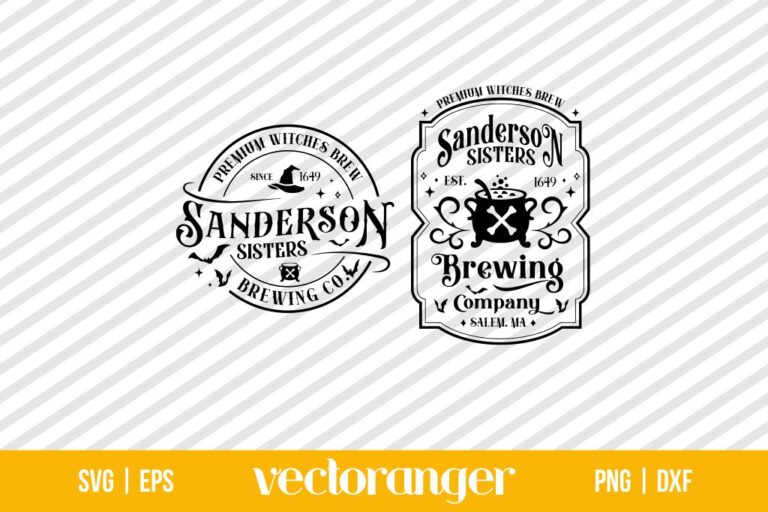 Sanderson Sisters Witches Brewing Co SVG Vectoranger