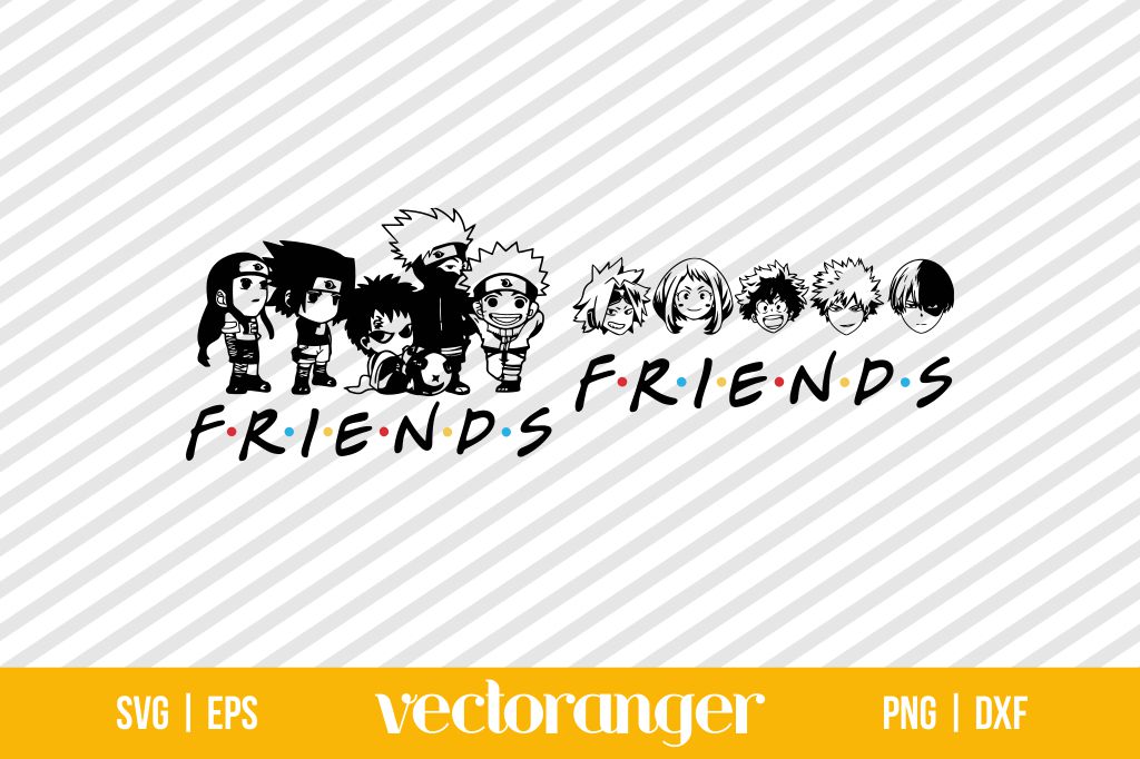 Anime Friends SVG