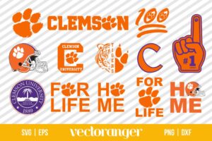 Clemson Tigers Logo SVG Bundle