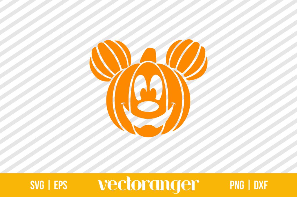 Halloween Pumpkin Mouse Head SVG