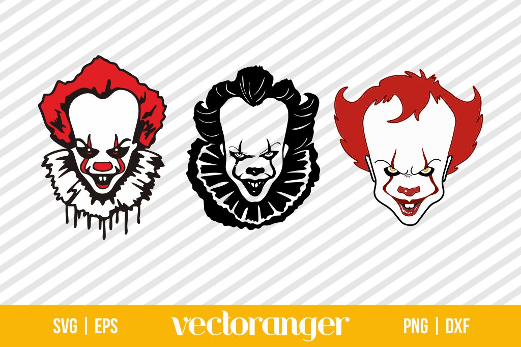 Pennywise Face SVG