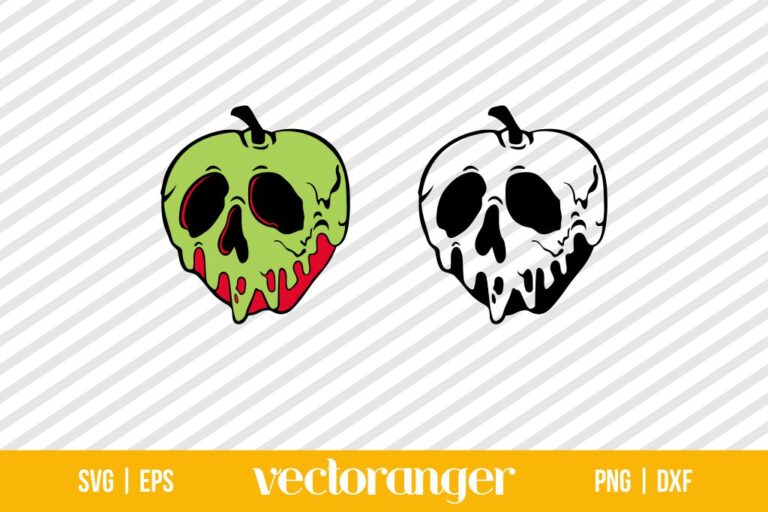 Poison Apple Face SVG | Vectoranger