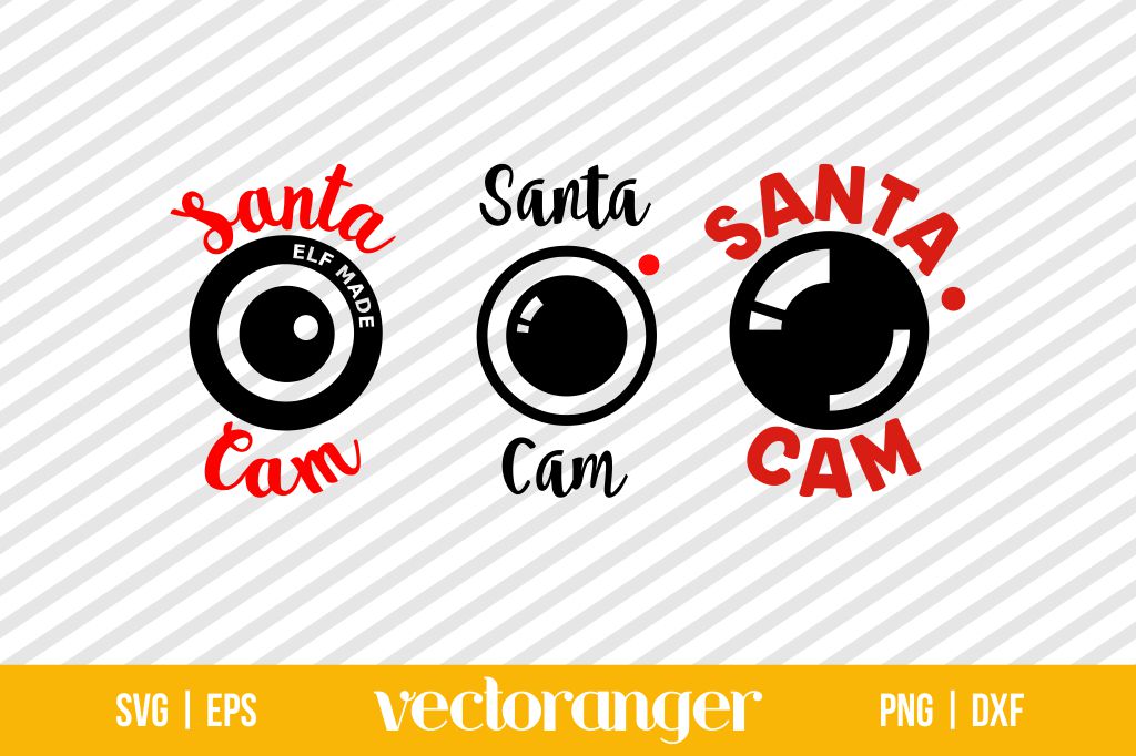 Santa Cam Christmas SVG