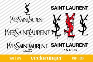 YSL Saint Laurent Drip SVG