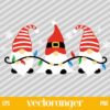 Gnomes With Christmas Lights SVG