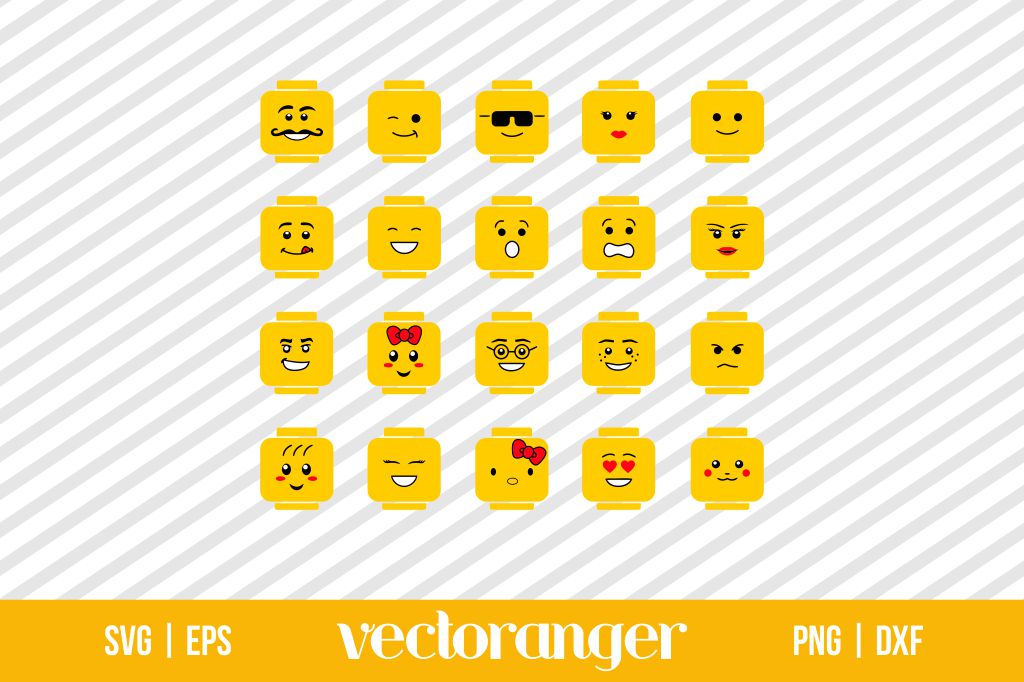 Lego Face Emoji SVG