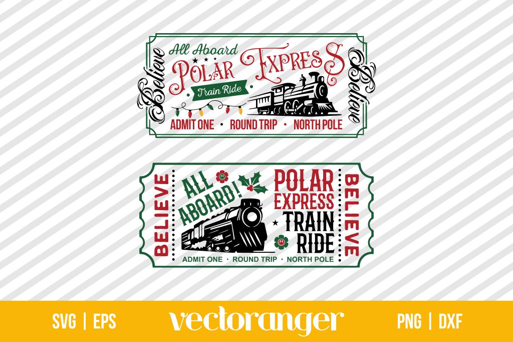 Polar Express Believe SVG