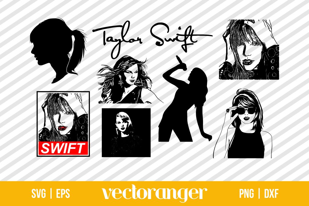 Taylor Swift Silhouette Svg Bundle Vectoranger 