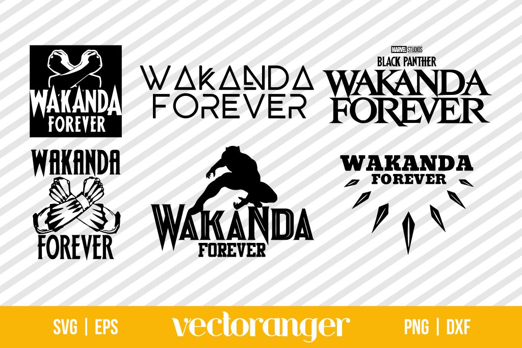 Wakanda Forever SVG Files
