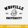 Whoville University Grinch SVG