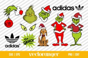 Adidas Grinch SVG