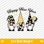 Gnome New Year SVG