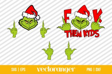 Grinch Middle Finger SVG Bundle | Vectoranger