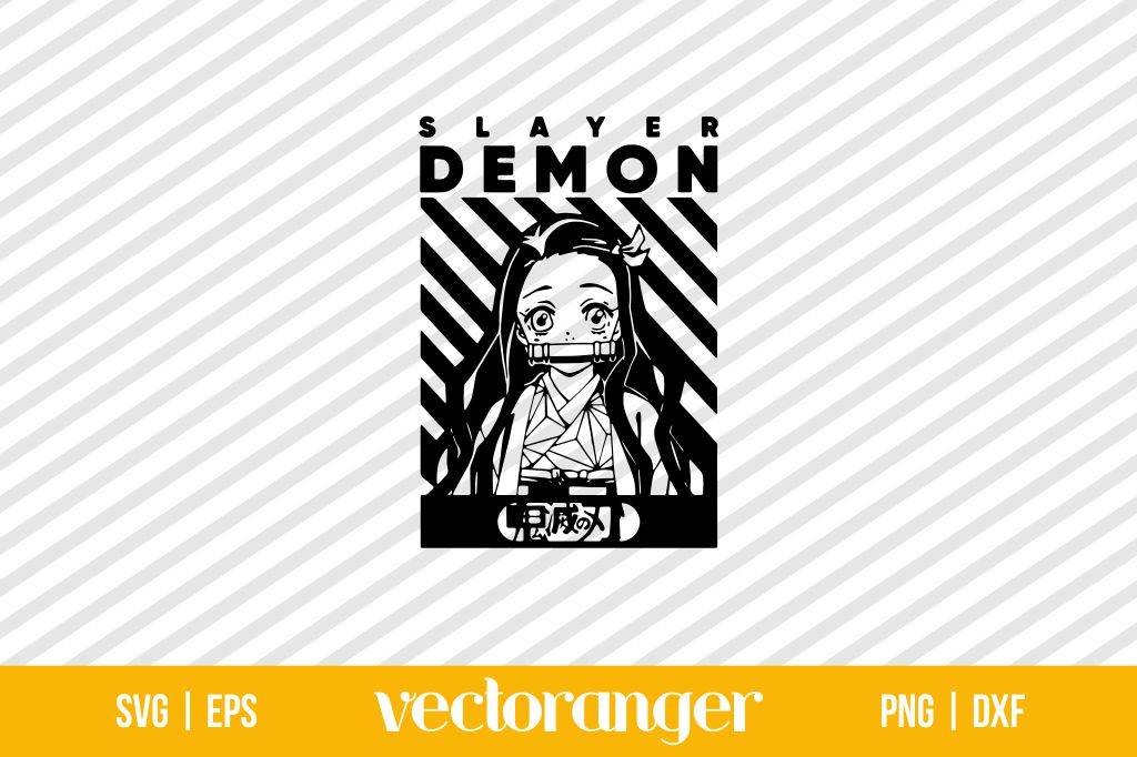 Nezuko Kamado Demon Slayer SVG