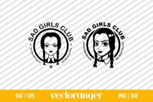 Sad Girls Club Wednesday SVG