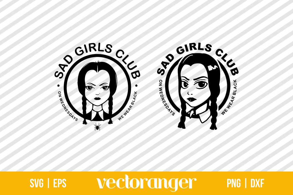 Sad Girls Club Wednesday SVG