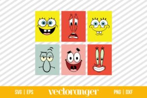 Spongebob Face SVG