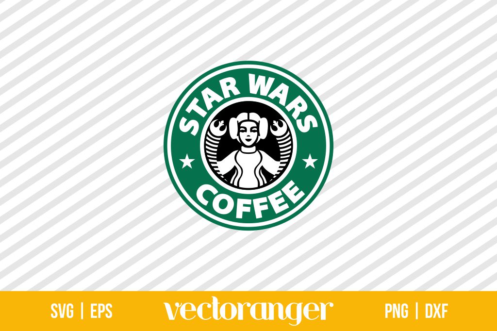 Starbucks Princess Leia SVG