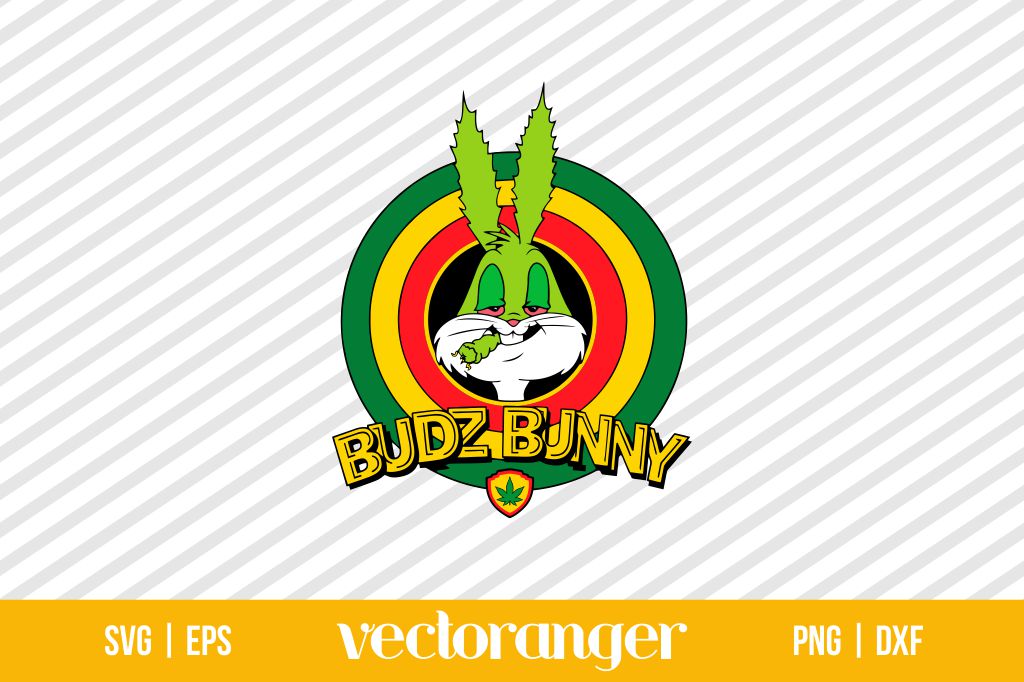 Bugs Bunny Smoking Cannabis SVG