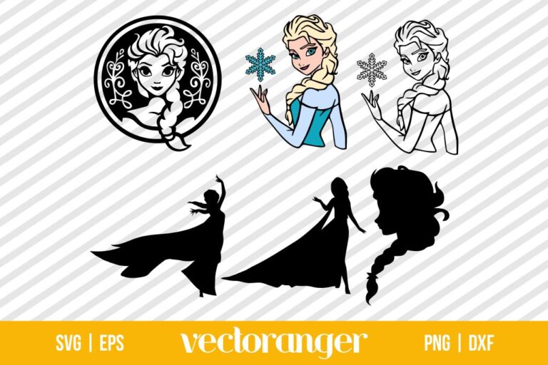 Elsa Frozen SVG Bundle | Vectoranger