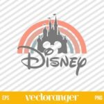 Disney Rainbow Castle SVG