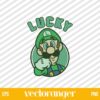 Lucky Luigi Nintendo St Patricks Day SVG